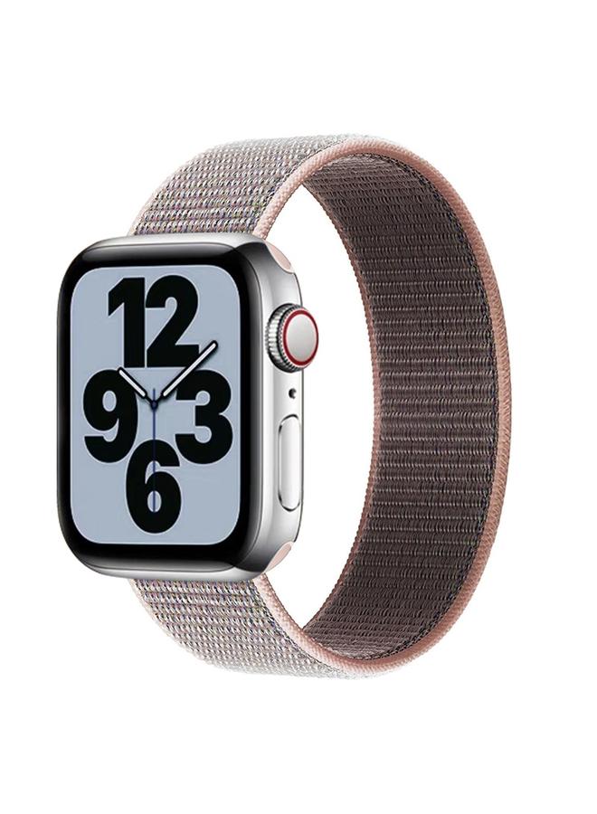 سوار ساعة نايلون أحادي اللفة، المقاس: L 155 مم لساعة Apple Watch Series 9u00268u00267 41 مم / SE 3u0026SE 2u00266u0026SEu00265u00264 40 مم / 3u00262u00261 38 مم - Image 1