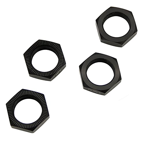 FLMLF Aluminium Wheel Nut Set for 1/5 Scale Hpi RV Km Baja 5b RC Car Parts (Black) - Image 4