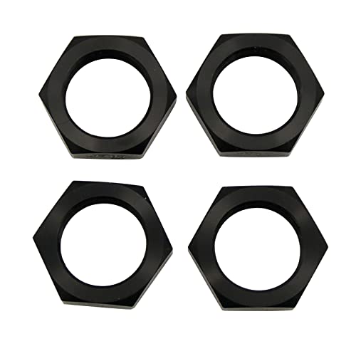 FLMLF Aluminium Wheel Nut Set for 1/5 Scale Hpi RV Km Baja 5b RC Car Parts (Black) - Image 2