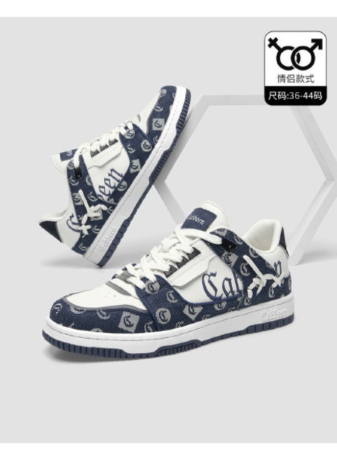 Cabbeen Fashion Cashew Flower C Logo] Men's And Women's Couple Shoes All-season Casual Sports Color-blocking Durable Versatile Sneakers - Image 1