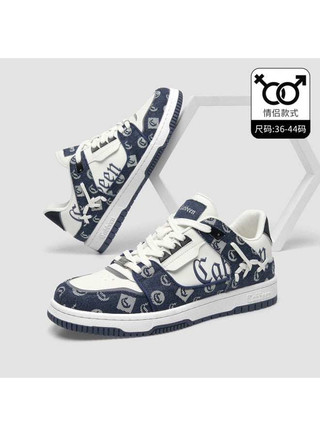 Cabbeen Fashion Cashew Flower C Logo] Men's And Women's Couple Shoes All-season Casual Sports Color-blocking Durable Versatile Sneakers - Image 2