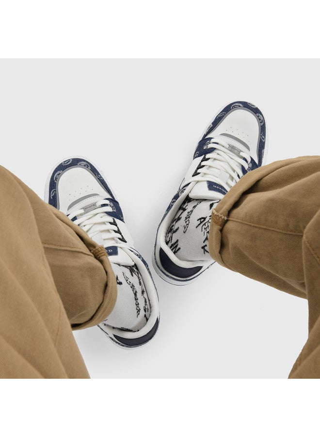 Cabbeen Fashion Cashew Flower C Logo] Men's And Women's Couple Shoes All-season Casual Sports Color-blocking Durable Versatile Sneakers - Image 4