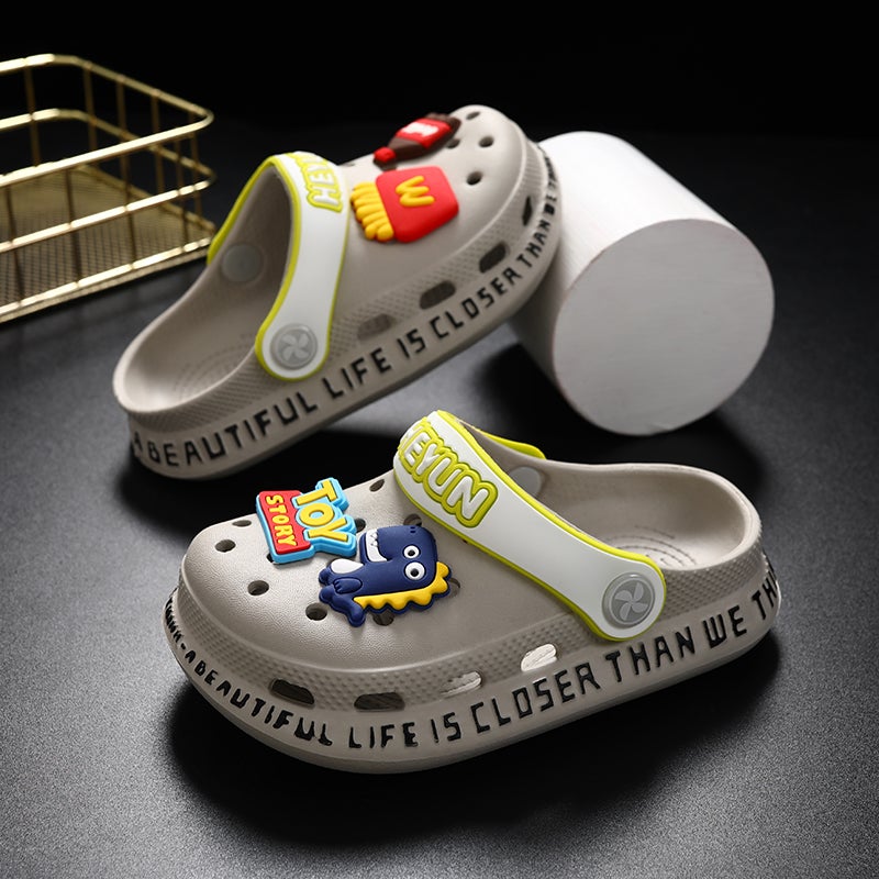 Children''s Sandals Boys'' Slippers Summer New Croc Shoes Girls'' Outerwear Baby Sandals Boys'' Beach Shoes - Image 1