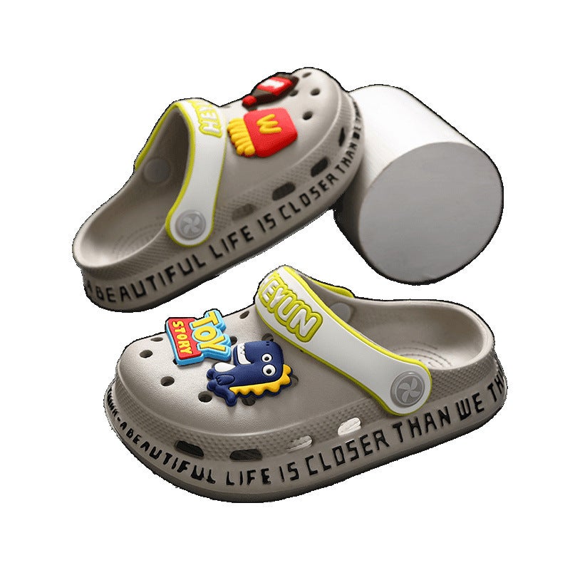 Children''s Sandals Boys'' Slippers Summer New Croc Shoes Girls'' Outerwear Baby Sandals Boys'' Beach Shoes - Image 4