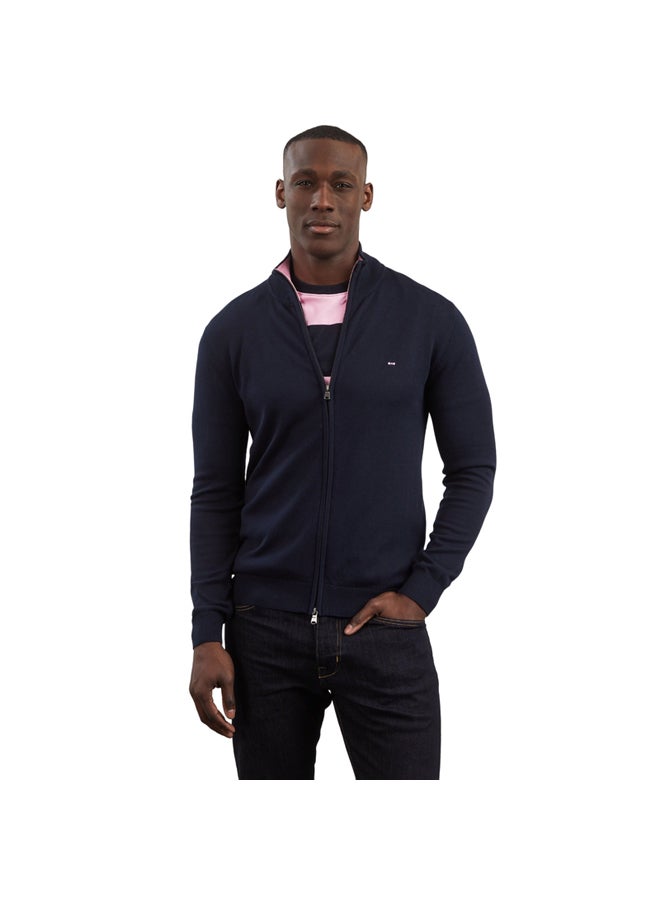 Eden Park Cotton cardigan with zipper - Image 1