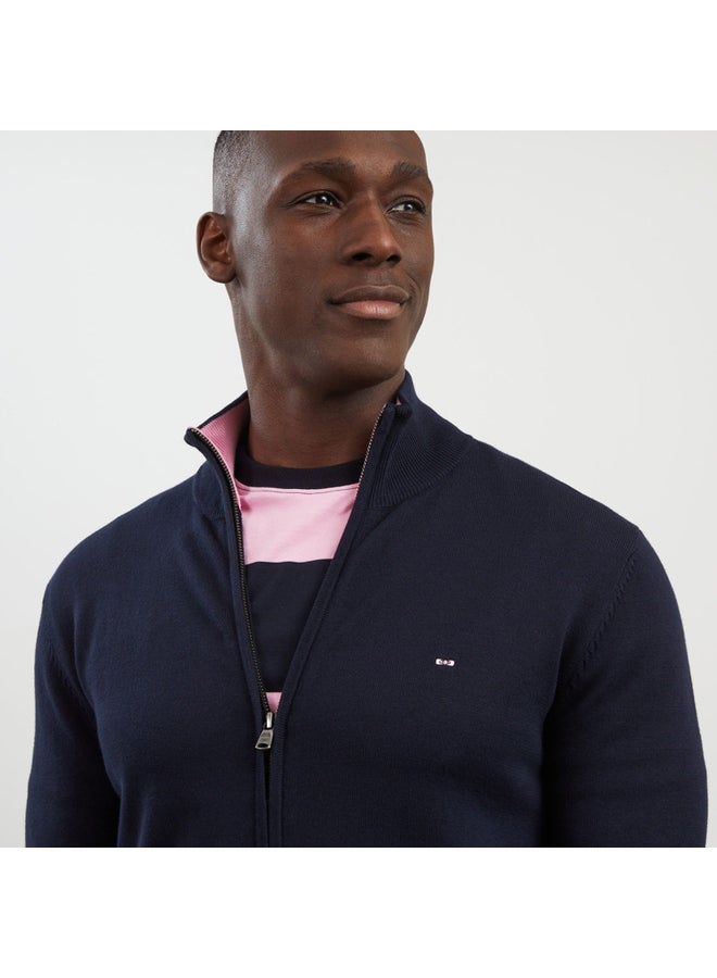 Eden Park Cotton cardigan with zipper - Image 3