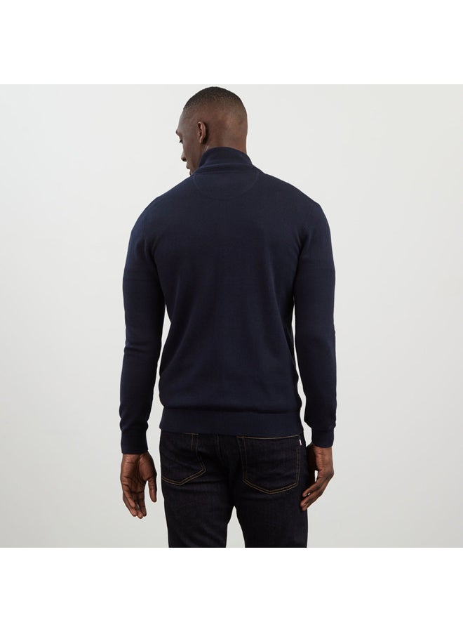 Eden Park Cotton cardigan with zipper - Image 2