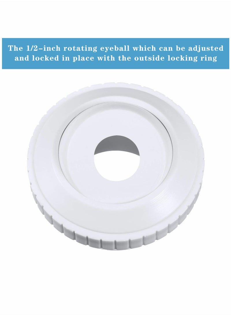 KASTWAVE - Nozzle Outlet, Jacuzzi Jets, Pool Jet Nozzles Sp1419c Flow Inlet Fitting Opening Water Directional Pool Return Fittings With MIP Thread (3,1/2 Inch 3Pcs) - Image 1