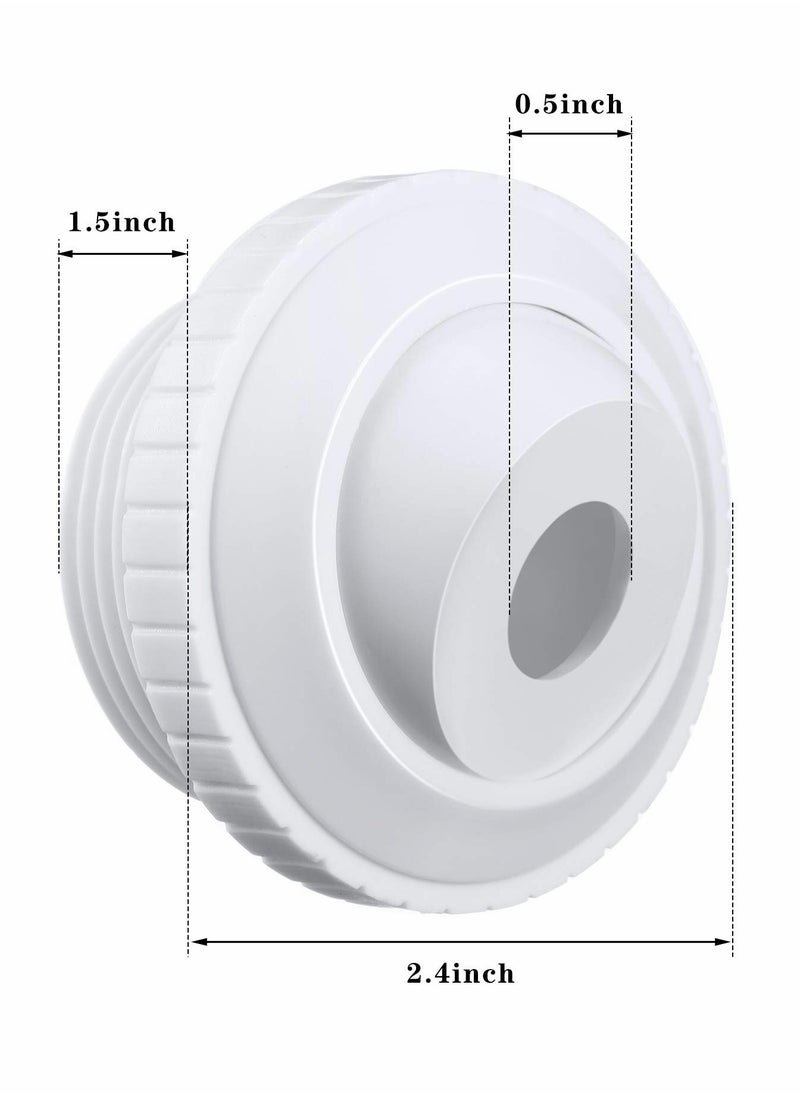 KASTWAVE - Nozzle Outlet, Jacuzzi Jets, Pool Jet Nozzles Sp1419c Flow Inlet Fitting Opening Water Directional Pool Return Fittings With MIP Thread (3,1/2 Inch 3Pcs) - Image 1