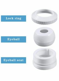 KASTWAVE Nozzle Outlet, Jacuzzi Jets, Pool Jet Nozzles Sp1419c Flow Inlet Fitting Opening Water Directional Pool Return Fittings With MIP Thread (3,1/2 Inch 3Pcs)  - Image 3