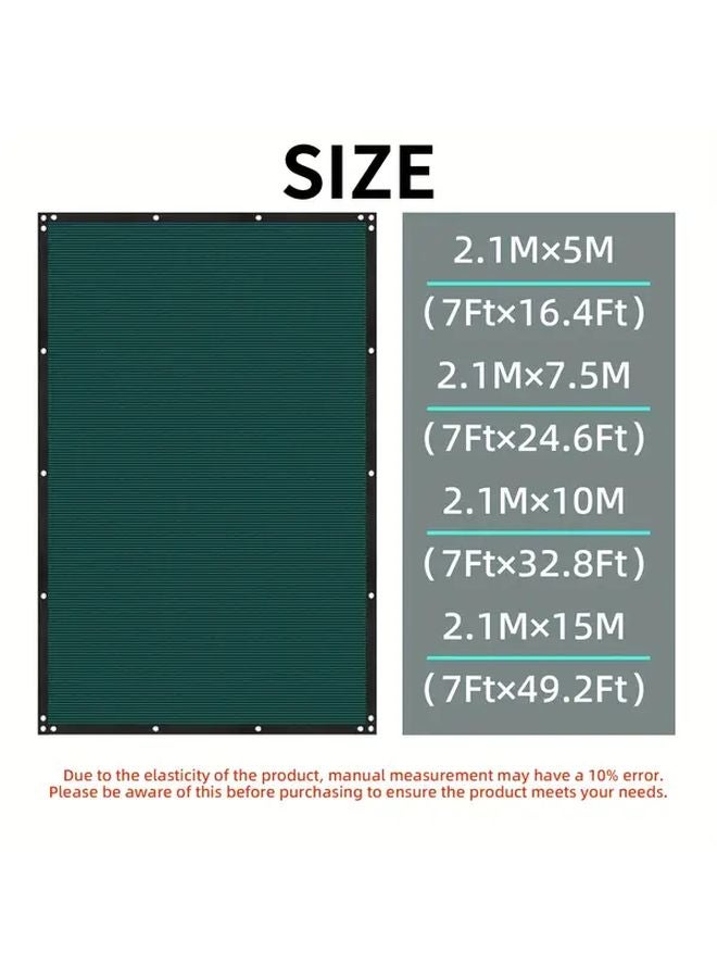 Heavy Duty Green Privacy Fence Netting 7 ft x 49 ft Easy Installation Blackout Garden Patio Yard - Image 4