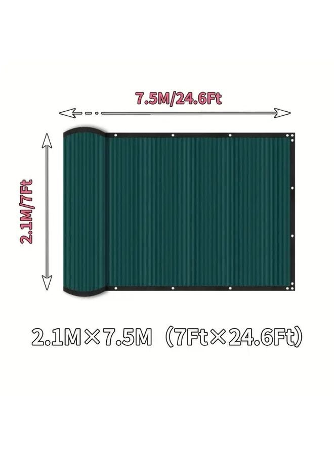 Heavy Duty Green Privacy Fence Netting 7 ft x 49 ft Easy Installation Blackout Garden Patio Yard - Image 5