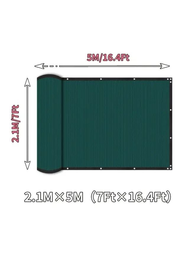Heavy Duty Green Privacy Fence Netting 7 ft x 49 ft Easy Installation Blackout Garden Patio Yard - Image 3