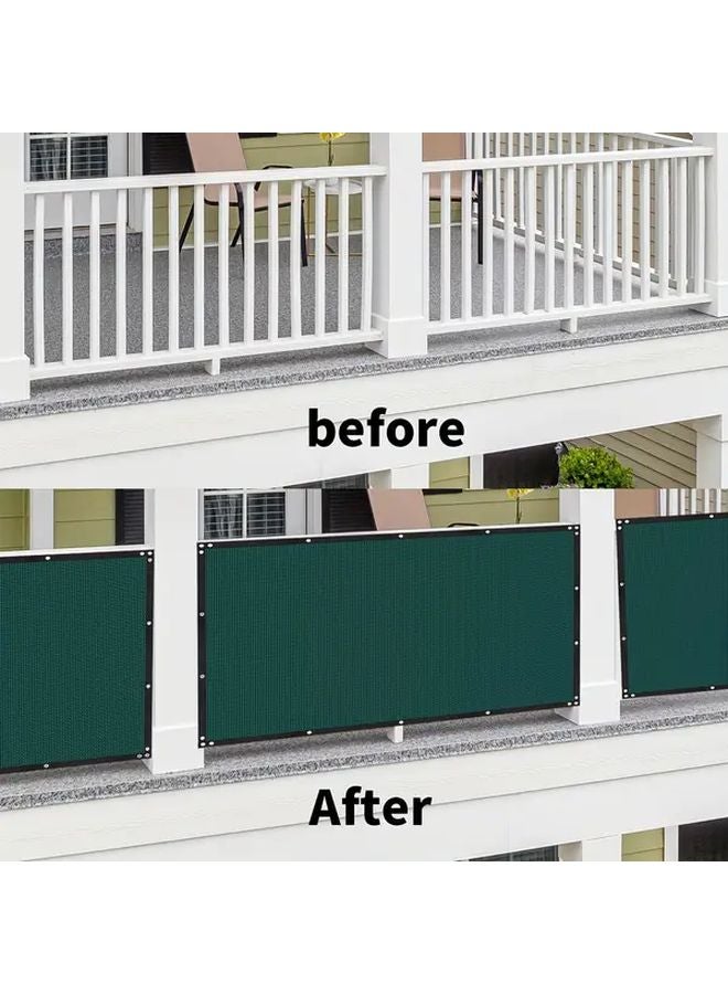 Heavy Duty Green Privacy Fence Netting 7 ft x 49 ft Easy Installation Blackout Garden Patio Yard - Image 2
