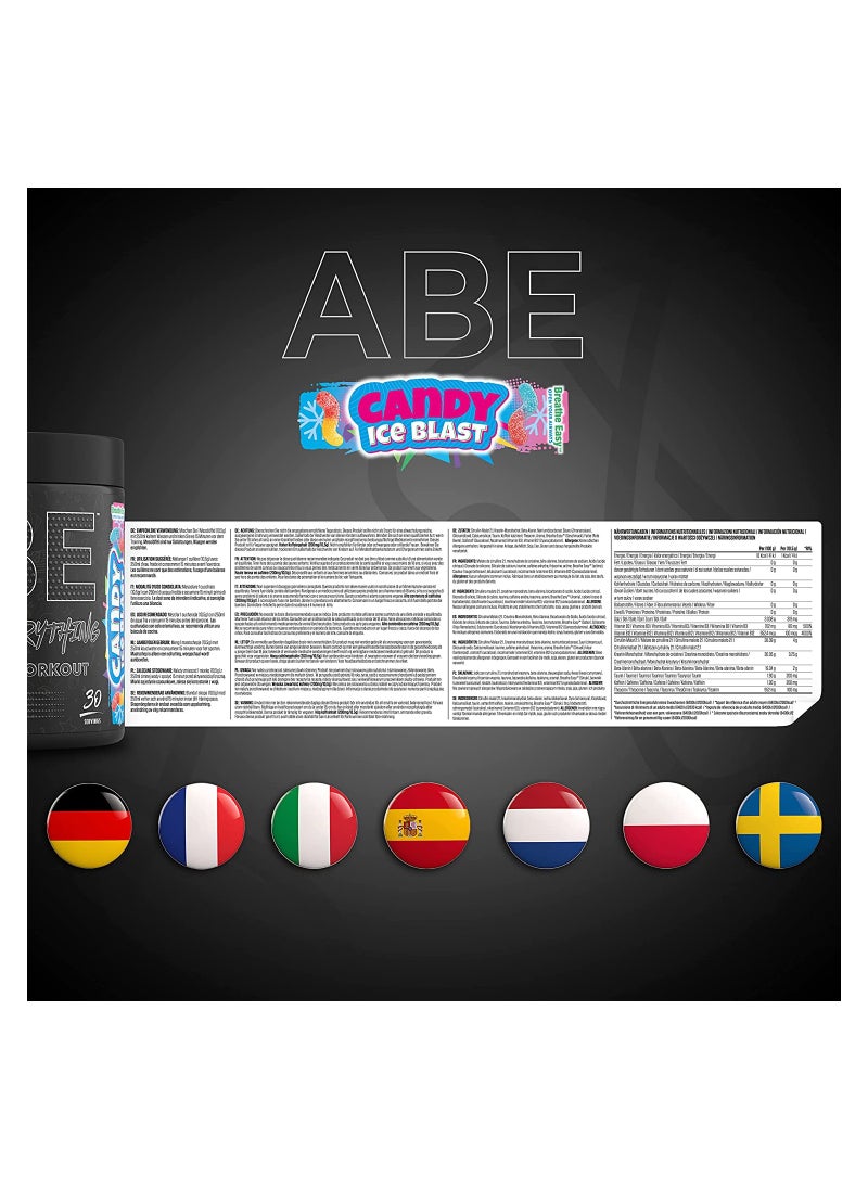 Abe Ultimate Pre Workout Candy Ice Blast - 30 Servings