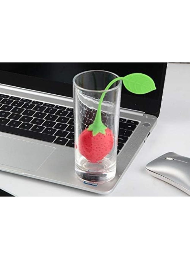 Flexible, multi-purpose silicone herb strainer for filtering tea, herbs, and spices; heat-resistant and easy to use in everyday kitchens. Dk - Image 4