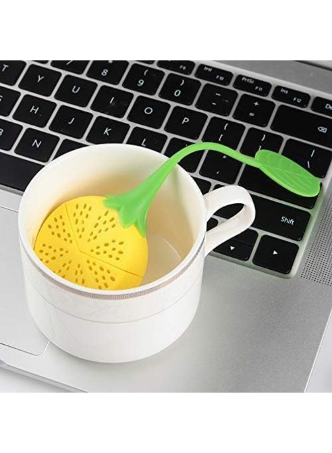 Flexible, multi-purpose silicone herb strainer for filtering tea, herbs, and spices; heat-resistant and easy to use in everyday kitchens. Dk - Image 3