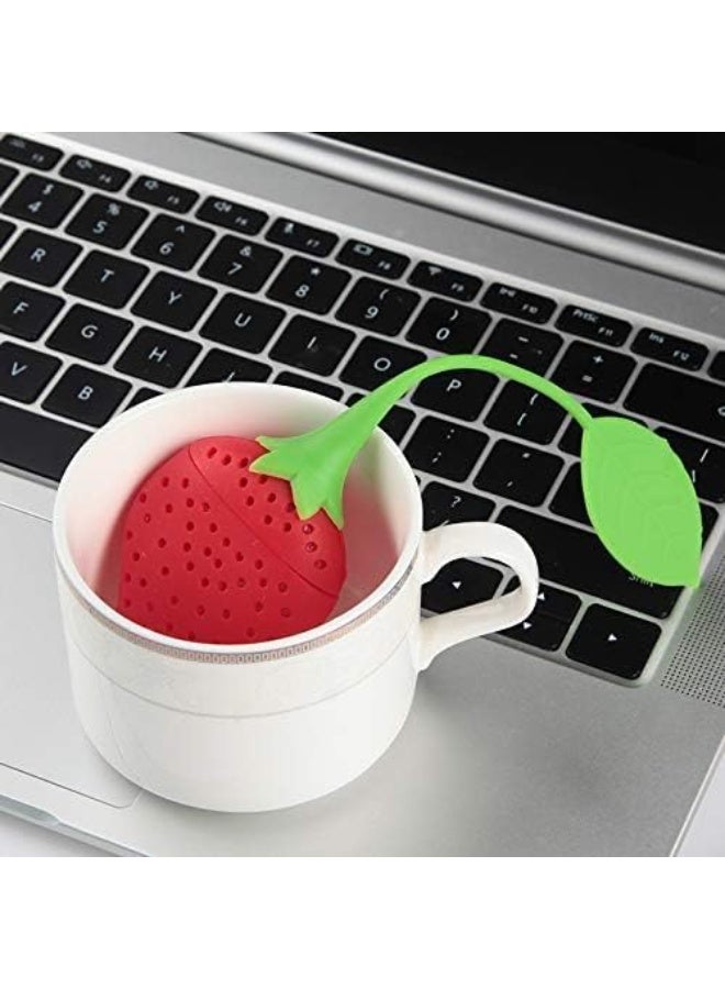 Flexible, multi-purpose silicone herb strainer for filtering tea, herbs, and spices; heat-resistant and easy to use in everyday kitchens. Dk - Image 5