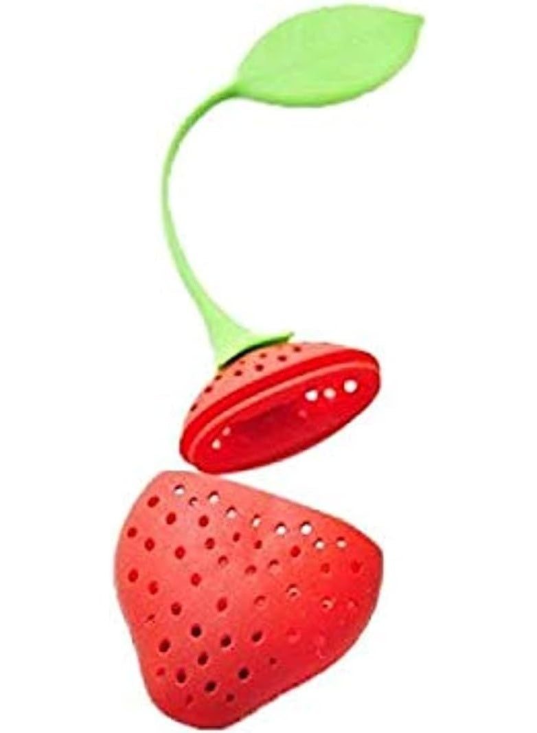 Flexible, multi-purpose silicone herb strainer for filtering tea, herbs, and spices; heat-resistant and easy to use in everyday kitchens. Dk - Image 2