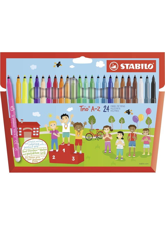 STABILO Colored Pencils Trio A-Z Wallet Of 20 + 4 Free Neon Colours - Image 1