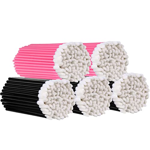 KINGMAS 500 Pack Lip Wands Applicators Disposable Lip Brushes Lipstick Gloss Wands Applicator Makeup Tool Kits 500 Pack