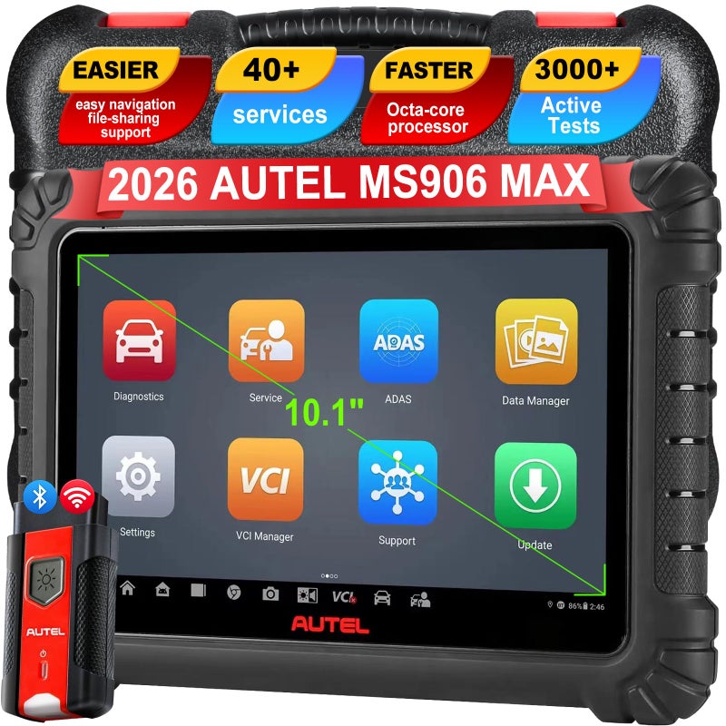 Autel MaxiSys MS906MAX 2026 Way Better Than MS906 Pro Autel Scanner Top Scan Tool DoIP CANFD Diagnostic Tool Upgrade of MK900 MP900BT MS906BT MK908 3000Active Test All System Diagnosis - Image 2