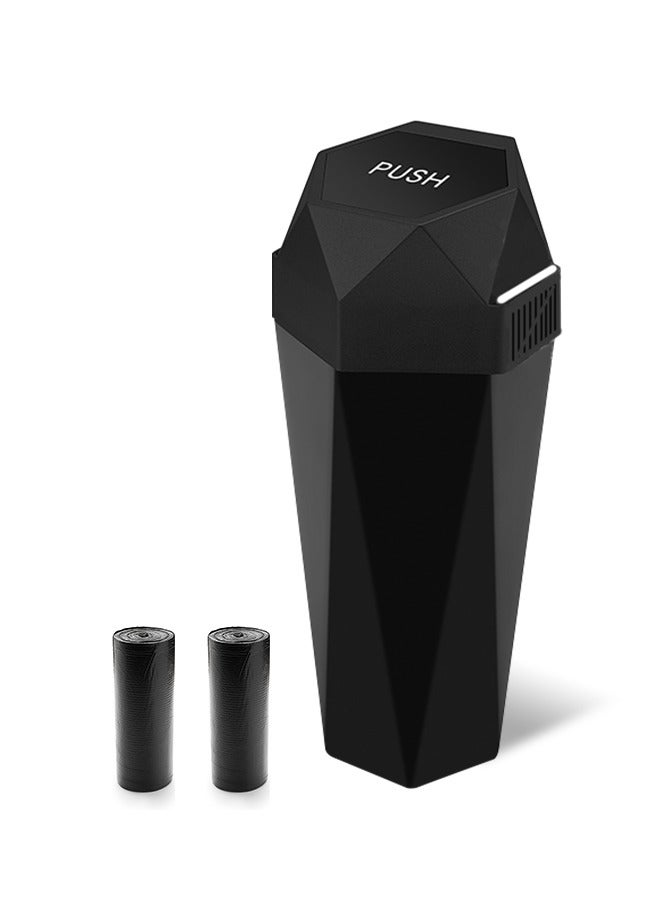 Generic Leakproof Car Trash Can, Automatic Rebound Lid Blocks Odor, Can Place Aromatherapy Tablets, Suitable for All Cars  - Image 1