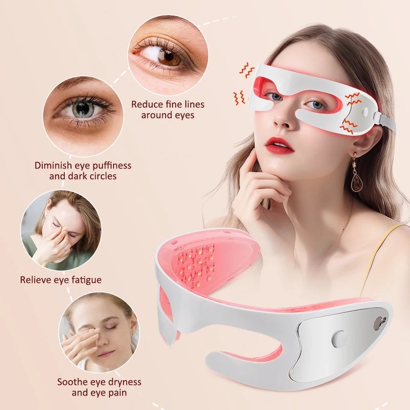 HailiCare New Visual 3D Eye Massager Red Light Relief Fatigue Vibration Massage Eye Muscle Relaxation Beauty Tool Remove Dark Circles - Image 2