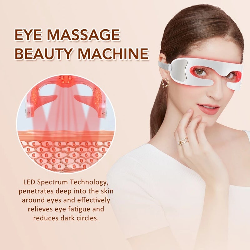 HailiCare New Visual 3D Eye Massager Red Light Relief Fatigue Vibration Massage Eye Muscle Relaxation Beauty Tool Remove Dark Circles - Image 5
