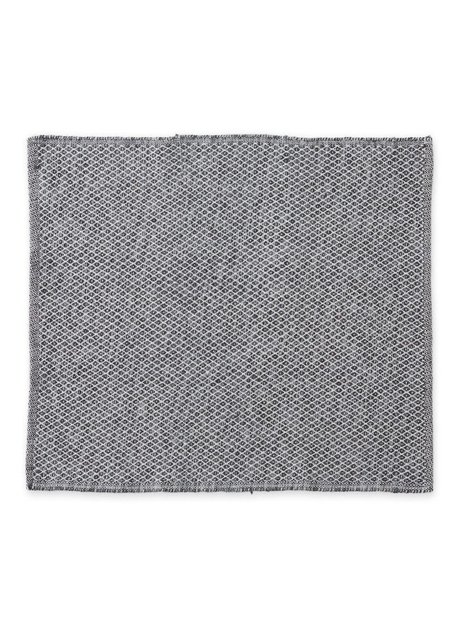 DII Woven Recycled Yarn Rag Rug Collection Miniature Diamonds, 2x3', Gray - Image 1