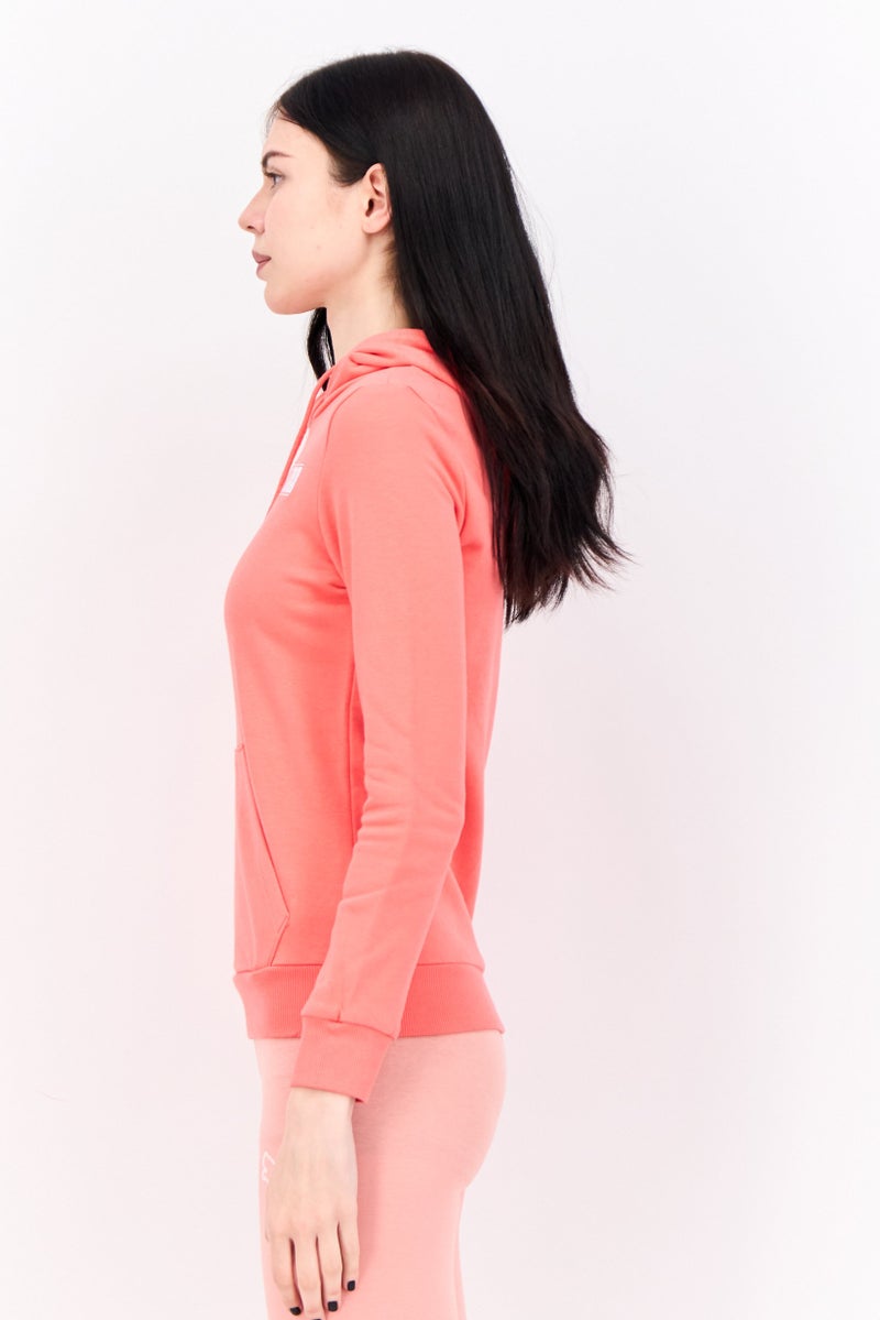 PUMA سويت شيرتات خارجية للنساء بقصة عادية بأكمام طويلة، وردي - Image 4