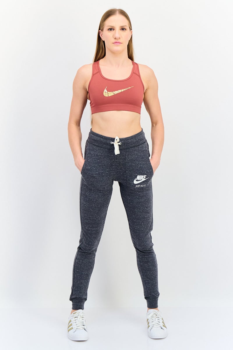 Nike Women Dri Fit Sleeveless Training Sports Bra, Rust Brown - Image 4