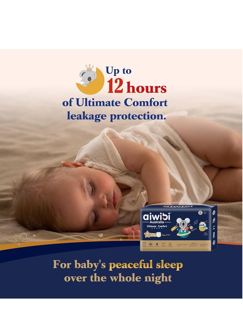 Aiwibi Ultimate Comfort Night Plus Baby Pants, Size 5 - XL (12-17kg) 40 Pcs - Image 3