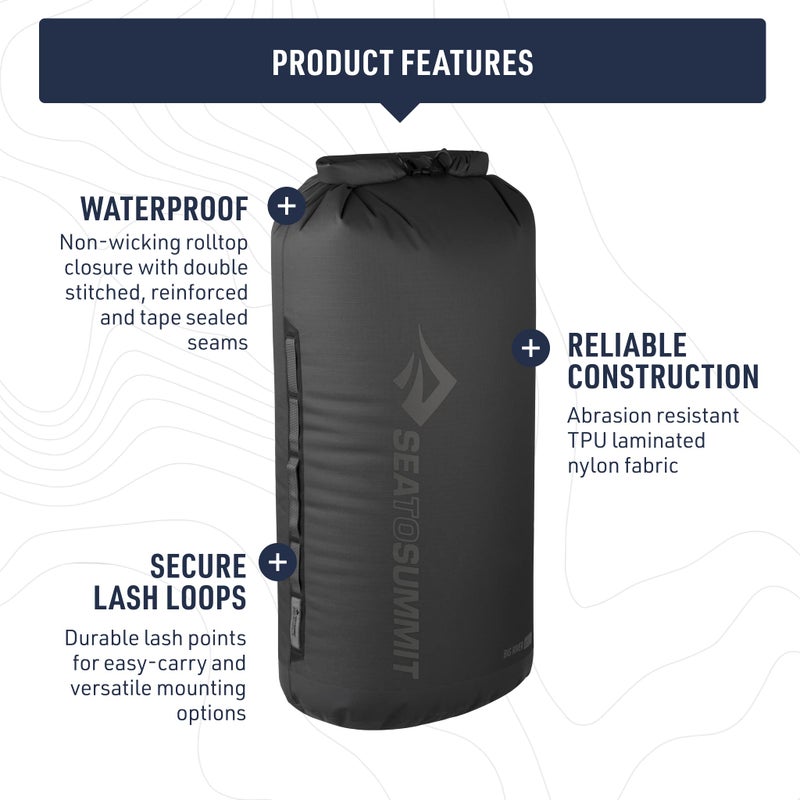 Sea to Summit Big River Dry Bag, Heavy-Duty Dry Storage, 20 Liter, Picante Red - Image 4