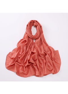 New Pearl Chiffon Leopard Scarf Hijab Crimson