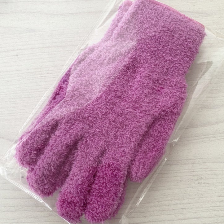 Hot-Sale Dust-Removing Gloves, Coral Fleece, Multicolor Violet one Violet one