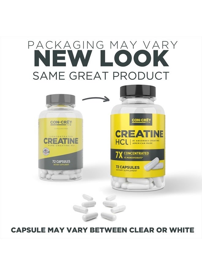 CON-CRET® Creatine HCl 7X Concentrated 72 Capsules - Image 4