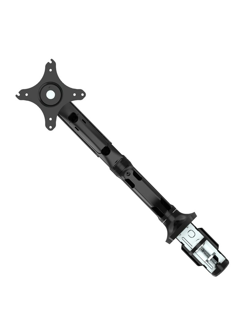 Fleximounts VNDLB502 Adjustable Monitor Mount Arm Stand with Clamp for Desk Monitor - Black
