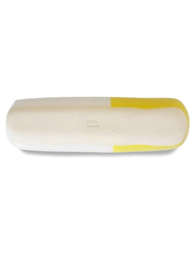 roro Ceramic Stoneware Lemon Yellow Serving Tray Set of 2, 9 Inches, Microwave and Dishwasher Safe - Image 5