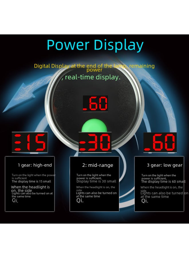 مشرق LED عالية الطاقة أضواء الصيد الليلية التعريفي USB قابلة للشحن الضوء الأزرق مصباح يدوي أضواء الصيد-اللون: الحزمة 6: مصباح + خط + حقيبة + أربعة أنواع من قوس - Image 5