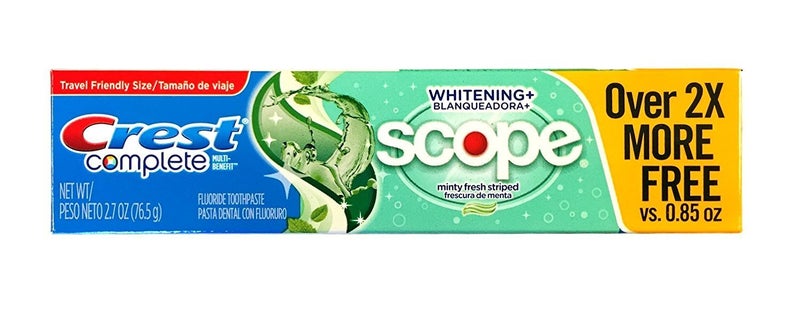 Crest Complete MultiBenefit Whitening Scope Minty Fresh Flavor Toothpaste 27 Oz Pack of 3 - Image 3
