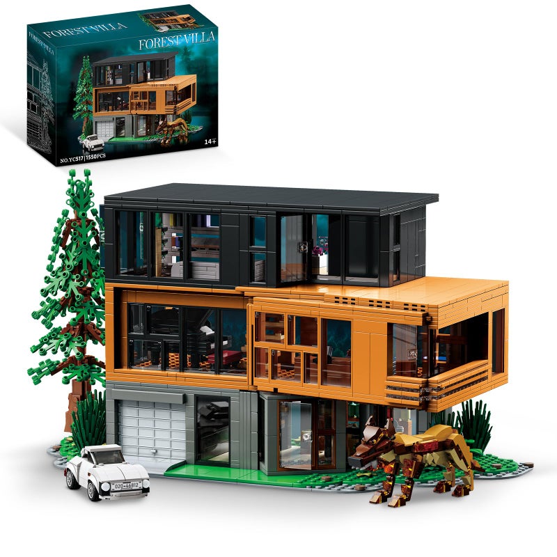 TOY PLAYER Forest House Building Set with Lights Haunted House Villa Architecture Model for Romance Films Fans Compatible with Lego for Adults Halloween Christmas Toy Gifts for Teens Boys Ages 14 1550 PCS - Image 2