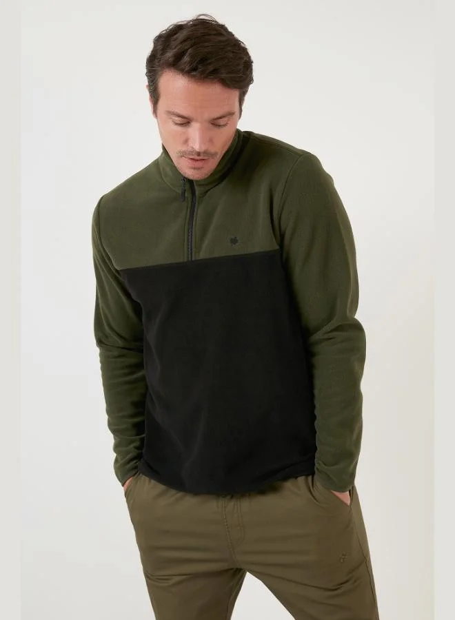 Buratti  Buratti Regular Fit Anti-Pilling Non-Pilling Standing Collar Raised 2-Pack Polar Men's POLAR 5906016S2 for Men | Best Price UAE