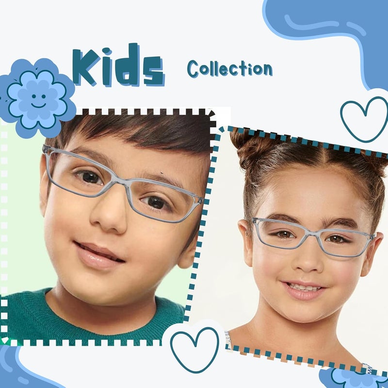 Vast Junior For Kids Age 6-10 yrs Eyeglasses For Eye Protection | Round - Image 4