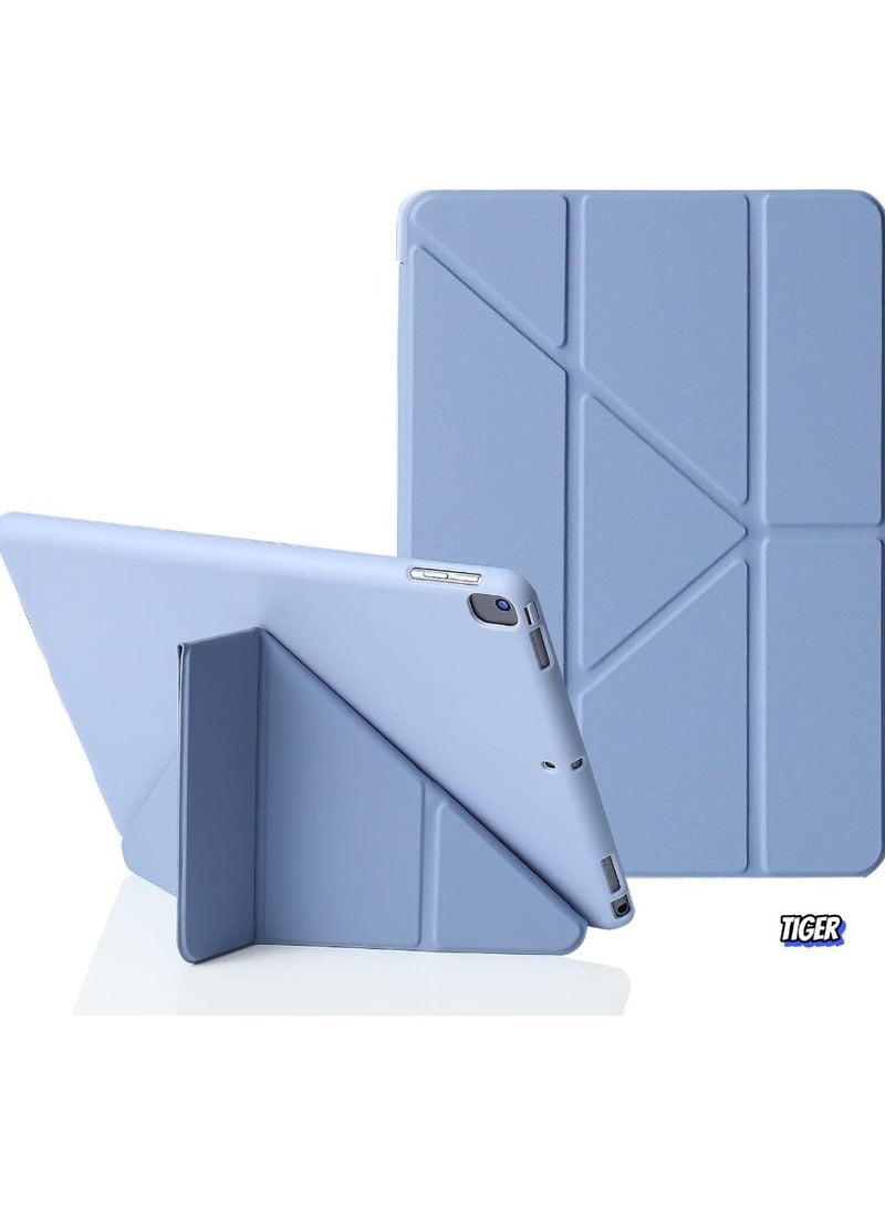 TIGER iPad 10.2 Inch Case – Compatible with iPad 9th Generation 2021, iPad 8th Generation 2020 & iPad 7th Generation 2019 – 5-in-1 Viewing Angles, Auto Wake/Sleep, Soft Back Cover, Lavender Grey – Durable, Lightweight Protection - Image 1