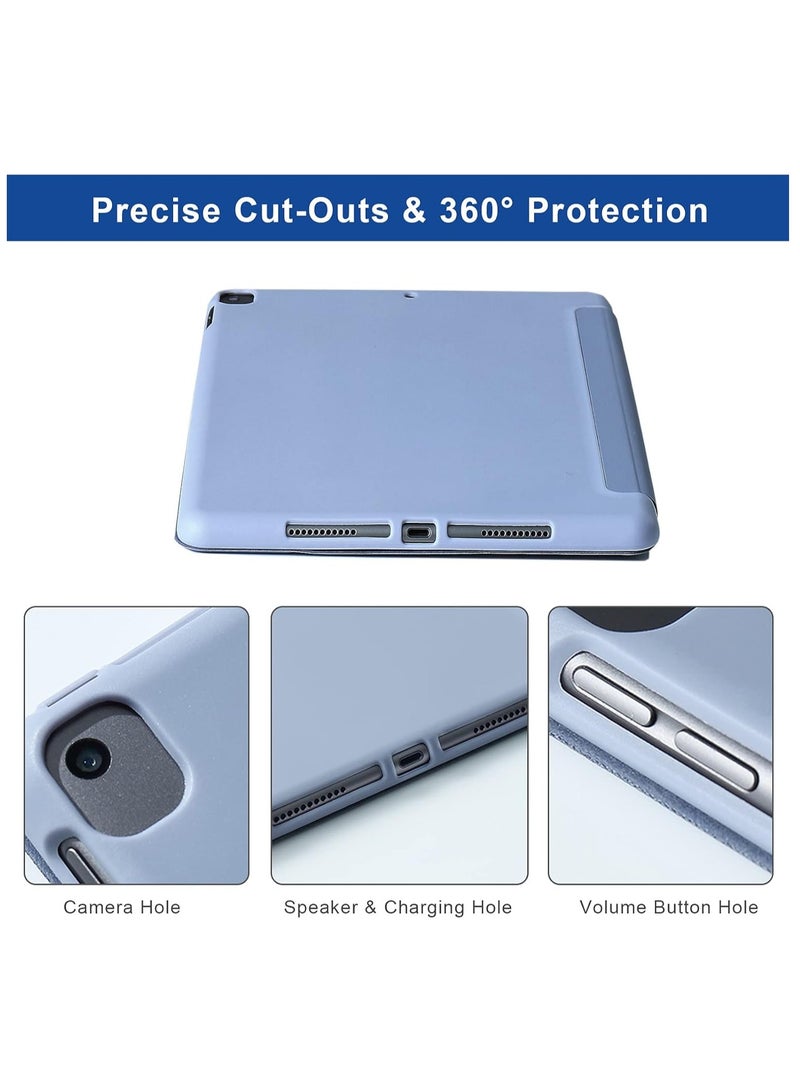 TIGER iPad 10.2 Inch Case – Compatible with iPad 9th Generation 2021, iPad 8th Generation 2020 & iPad 7th Generation 2019 – 5-in-1 Viewing Angles, Auto Wake/Sleep, Soft Back Cover, Lavender Grey – Durable, Lightweight Protection - Image 5