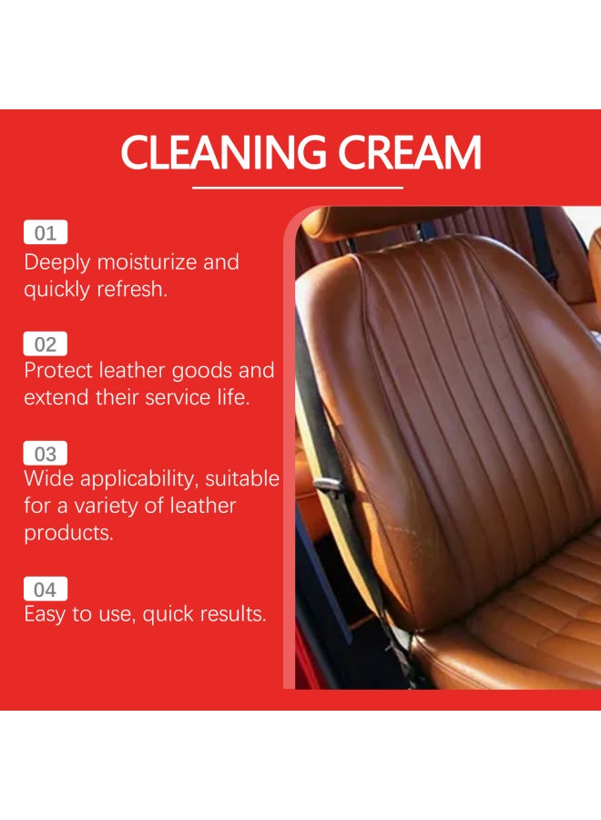 Rayhong Car Interior Leather Renovation Cream Car Interior Cleaning Stains Daily Maintenance Renovation Cleaning Cream - Image 3