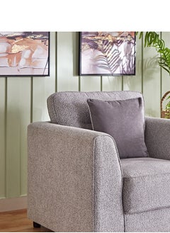Newark Fabric Armchair Sofa with Cushion 83x88x88 cm