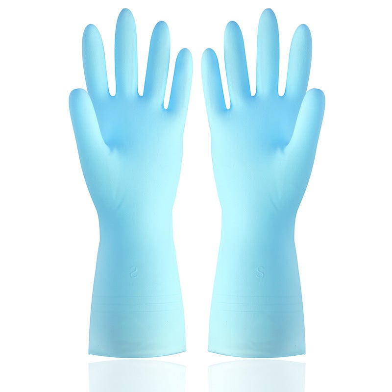 Durable Rubber Gloves for Dishwashing and Cleaning Macaron Blue Macaron Blue