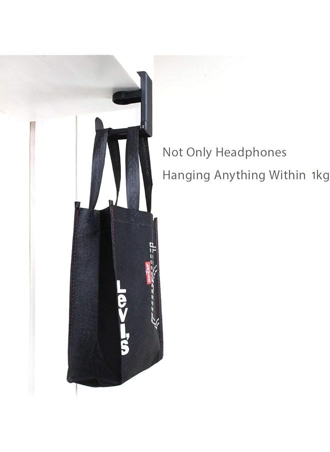 X spring Headphone Stand Hanger Headphone Hook Holder With Adjustable Rotating Arm Clamp & Cable Organizer Universal Stand For Gaming Headset  - Image 3
